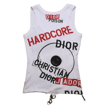 画像をギャラリービューアに読み込む, 極美品 Christian Dior クリスチャンディオール ハードコアライン タンクトップ 4E16155601 サイズ36 総柄 ガリアーノ期 中古 4a003165