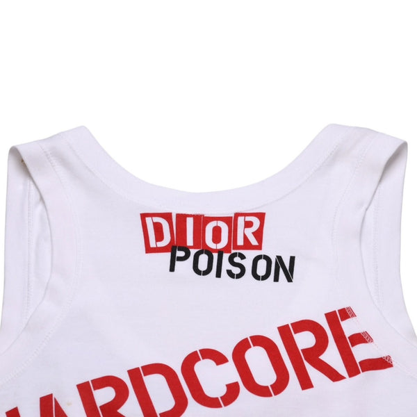 極美品 Christian Dior クリスチャンディオール ハードコアライン タンクトップ 4E16155601 サイズ36 総柄 ガリアーノ期 中古 4a003165