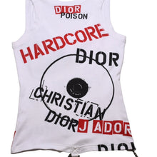 画像をギャラリービューアに読み込む, 極美品 Christian Dior クリスチャンディオール ハードコアライン タンクトップ 4E16155601 サイズ36 総柄 ガリアーノ期 中古 4a003165