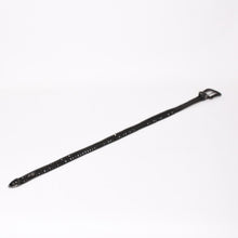 Load image into Gallery viewer, B.B.Simon ビービーサイモン M7072 ベルト スタッズ ラインストーン ブラック シルバー金具 美品 中古 4a003217