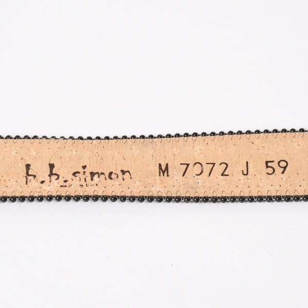 B.B.Simon BB Simon M7072 Belt, Studs, Rhinestones, Black, Silver Hardware, Excellent Condition, Used, 4a003217