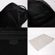 Load image into Gallery viewer, 極美品 Christian Dior クリスチャンディオール オブリーク トロッター ボストンバッグ ジャガードキャンバス カーフスキン ブラック ゴールド金具 WS27279 中古 4a002093