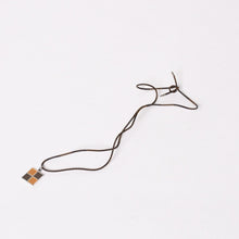 Load image into Gallery viewer, LOUIS VUITTON ルイヴィトン パンダンティフ ダミエ シルバー925 Ag925 ネックレス ブラウン イエロー 美品 中古 4a003249
