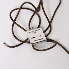 Load image into Gallery viewer, LOUIS VUITTON ルイヴィトン パンダンティフ ダミエ シルバー925 Ag925 ネックレス ブラウン イエロー 美品 中古 4a003249