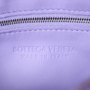 極美品 BOTTEGA VENETA ボッテガヴェネタ カセット ショルダーバッグ イントレチャート レザー パープル 649601 中古 4a003219