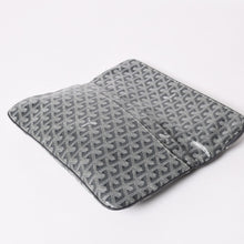 画像をギャラリービューアに読み込む, 新品同様 GOYARD ゴヤール 折りたたみクラッチバッグ サンマリー MM ヘリンボーン柄 グレー 中古 4a003226