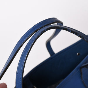 LOUIS VUITTON ルイヴィトン トートバッグ M40958 ネヴァーフルPM エピ ブルー シルバー金具 美品 中古 4a002105