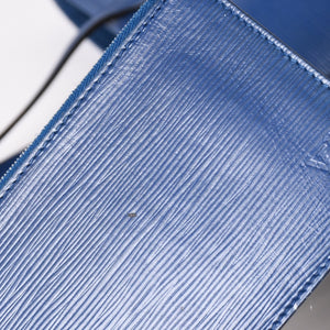 LOUIS VUITTON ルイヴィトン トートバッグ M40958 ネヴァーフルPM エピ ブルー シルバー金具 美品 中古 4a002105