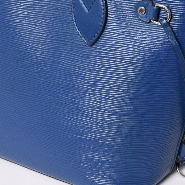 LOUIS VUITTON ルイヴィトン トートバッグ M40958 ネヴァーフルPM エピ ブルー シルバー金具 美品 中古 4a002105