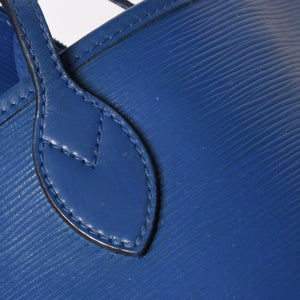 LOUIS VUITTON ルイヴィトン トートバッグ M40958 ネヴァーフルPM エピ ブルー シルバー金具 美品 中古 4a002105