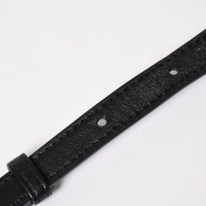 極美品 BOTTEGA VENETA ボッテガヴェネタ カセットショルダーバッグ イントレチャート ミニウォレット ラムスキン レザー ブラック ゴールド金具 中古 4a003228