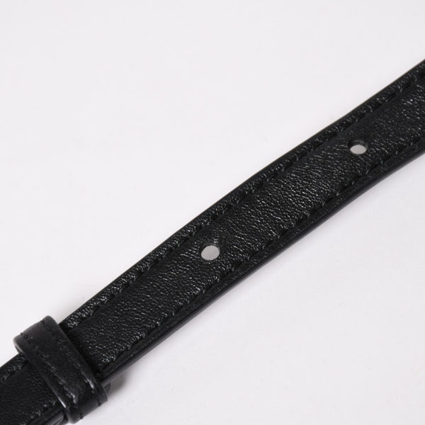 極美品 BOTTEGA VENETA ボッテガヴェネタ カセットショルダーバッグ イントレチャート ミニウォレット ラムスキン レザー ブラック ゴールド金具 中古 4a003228
