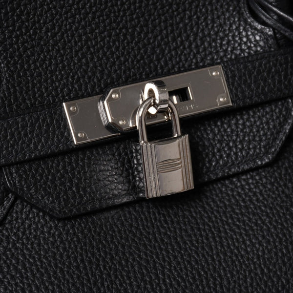 極美品 HERMES エルメス バーキン40 ブラック トゴ 40cm C刻印 シルバー金具 ハンドバッグ 中古 4a003229
