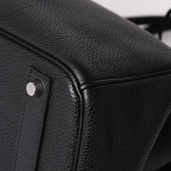 極美品 HERMES エルメス バーキン40 ブラック トゴ 40cm C刻印 シルバー金具 ハンドバッグ 中古 4a003229