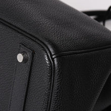 画像をギャラリービューアに読み込む, 極美品 HERMES エルメス バーキン40 ブラック トゴ 40cm C刻印 シルバー金具 ハンドバッグ 中古 4a003229