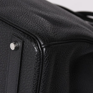 極美品 HERMES エルメス バーキン40 ブラック トゴ 40cm C刻印 シルバー金具 ハンドバッグ 中古 4a003229