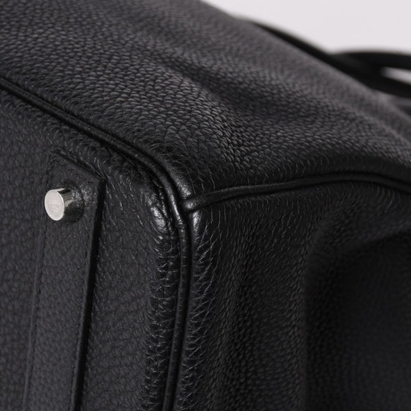 極美品 HERMES エルメス バーキン40 ブラック トゴ 40cm C刻印 シルバー金具 ハンドバッグ 中古 4a003229