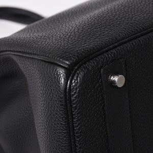 極美品 HERMES エルメス バーキン40 ブラック トゴ 40cm C刻印 シルバー金具 ハンドバッグ 中古 4a003229