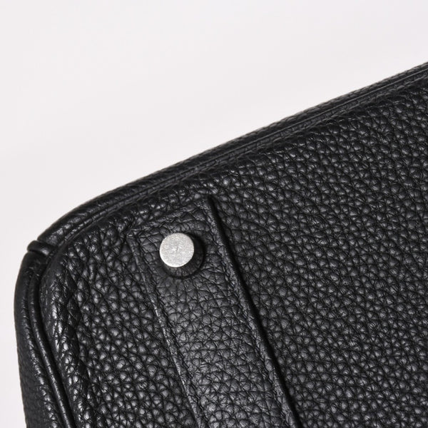 極美品 HERMES エルメス バーキン40 ブラック トゴ 40cm C刻印 シルバー金具 ハンドバッグ 中古 4a003229