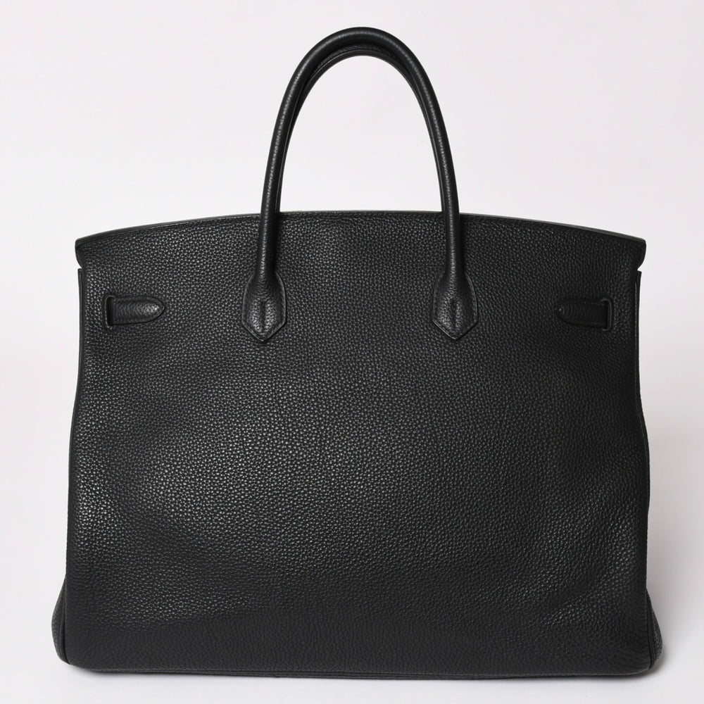 極美品 HERMES エルメス バーキン40 ブラック トゴ 40cm C刻印 シルバー金具 ハンドバッグ 中古 4a003229