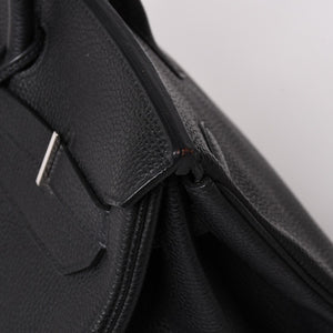 極美品 HERMES エルメス バーキン40 ブラック トゴ 40cm C刻印 シルバー金具 ハンドバッグ 中古 4a003229