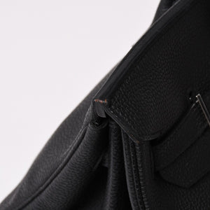 極美品 HERMES エルメス バーキン40 ブラック トゴ 40cm C刻印 シルバー金具 ハンドバッグ 中古 4a003229