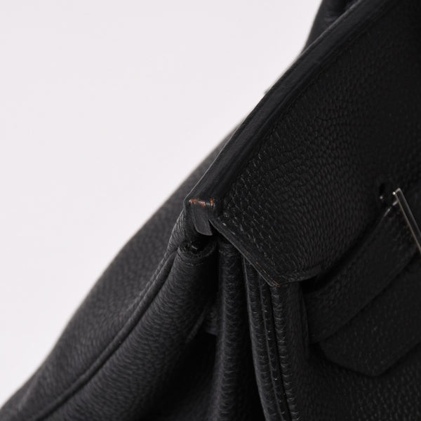 極美品 HERMES エルメス バーキン40 ブラック トゴ 40cm C刻印 シルバー金具 ハンドバッグ 中古 4a003229