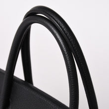 画像をギャラリービューアに読み込む, 極美品 HERMES エルメス バーキン40 ブラック トゴ 40cm C刻印 シルバー金具 ハンドバッグ 中古 4a003229