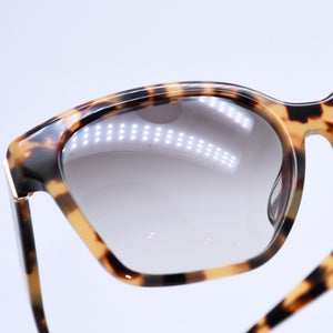 極美品 PRADA プラダ べっ甲柄 サングラス ハニートータス アイウェア グラデーションレンズ PRADAロゴ メガネ SPR 11S-F 中古 4a003231