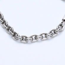 画像をギャラリービューアに読み込む, 極美品 CHROME HEARTS クロムハーツ ペーパーチェーンブレスレット CHロゴ刻印 シルバー925 SV 7インチ 重量13.59g アクセサリー 中古 4a003227