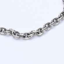 画像をギャラリービューアに読み込む, 極美品 CHROME HEARTS クロムハーツ ペーパーチェーンブレスレット CHロゴ刻印 シルバー925 SV 7インチ 重量13.59g アクセサリー 中古 4a003227