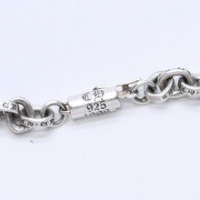 画像をギャラリービューアに読み込む, 極美品 CHROME HEARTS クロムハーツ ペーパーチェーンブレスレット CHロゴ刻印 シルバー925 SV 7インチ 重量13.59g アクセサリー 中古 4a003227