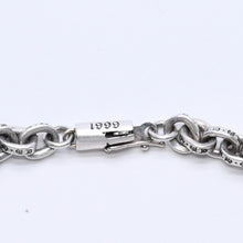 画像をギャラリービューアに読み込む, 極美品 CHROME HEARTS クロムハーツ ペーパーチェーンブレスレット CHロゴ刻印 シルバー925 SV 7インチ 重量13.59g アクセサリー 中古 4a003227