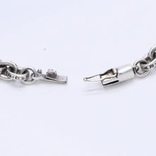 画像をギャラリービューアに読み込む, 極美品 CHROME HEARTS クロムハーツ ペーパーチェーンブレスレット CHロゴ刻印 シルバー925 SV 7インチ 重量13.59g アクセサリー 中古 4a003227