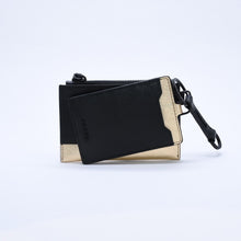 画像をギャラリービューアに読み込む, 極美品 PRADA プラダ ロゴ コインケース カードカース サファーノレザー ブラック ゴールド ブラック レザー 中古 4a003223