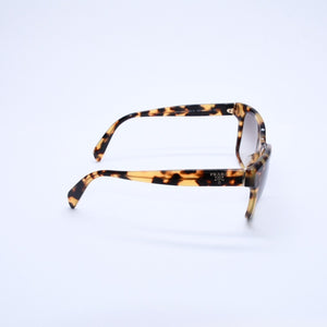 極美品 PRADA プラダ べっ甲柄 サングラス ハニートータス アイウェア グラデーションレンズ PRADAロゴ メガネ SPR 11S-F 中古 4a003231