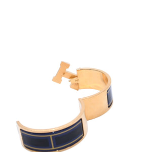 HERMES Clic Clac H Bangle Bracelet Weight approx. 64.13g Gold Metal GP Enamel Good Condition Used 4a002971