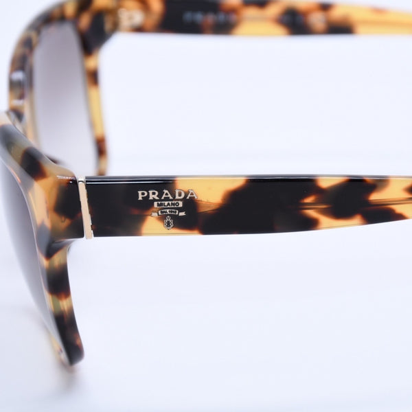 極美品 PRADA プラダ べっ甲柄 サングラス ハニートータス アイウェア グラデーションレンズ PRADAロゴ メガネ SPR 11S-F 中古 4a003231