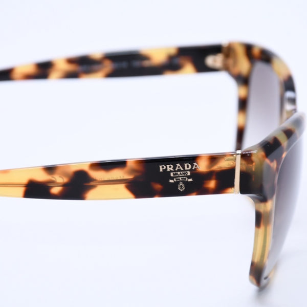 極美品 PRADA プラダ べっ甲柄 サングラス ハニートータス アイウェア グラデーションレンズ PRADAロゴ メガネ SPR 11S-F 中古 4a003231