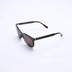 PRADA プラダ ウェリントン サングラス アイウェア SPR06T-F 2AU-8C1 サイズ53□19 145 べっ甲カラー 美品 中古 4a003225
