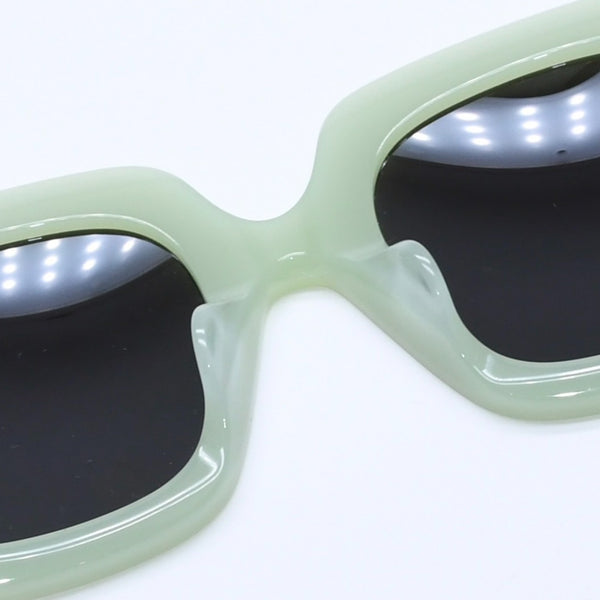 極美品 LOEWE ロエベ サングラス アイウェア LW40129U 95A サイズ50□22 140 アナグラムロゴ パステルグリーン 中古 4a003236
