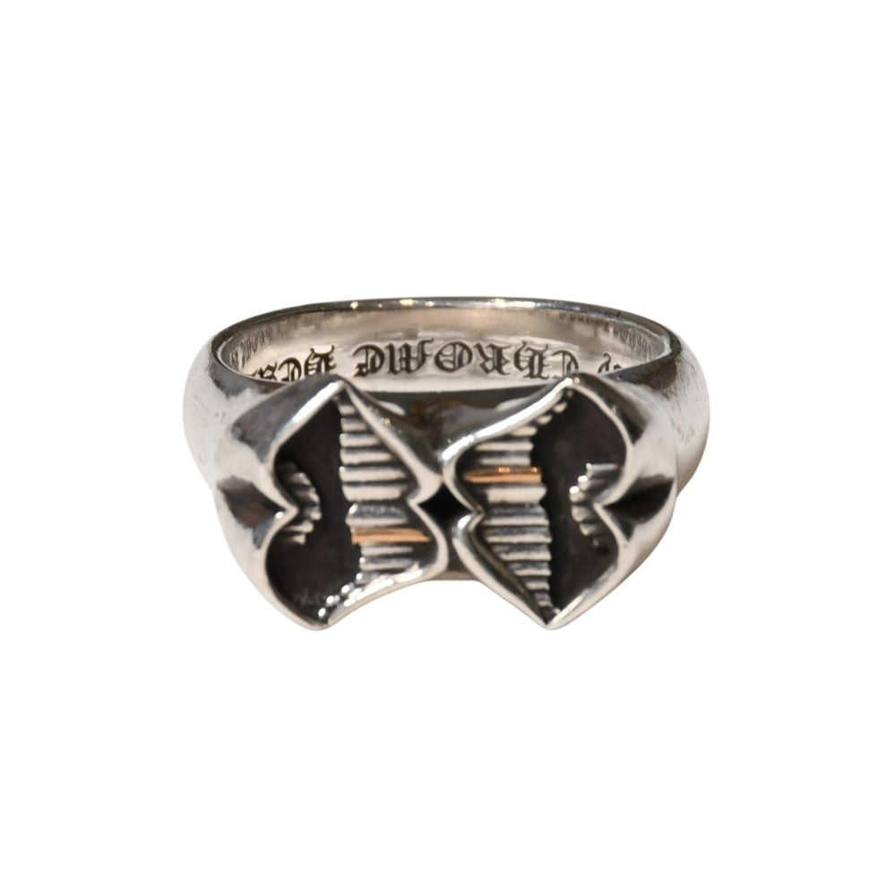 CHROME HEARTS DBL CHOMPER Double Chomper Ring Weight approx. 20.19g Size 24 Silver 925 MATTY BOY Good Condition Used 4a003603