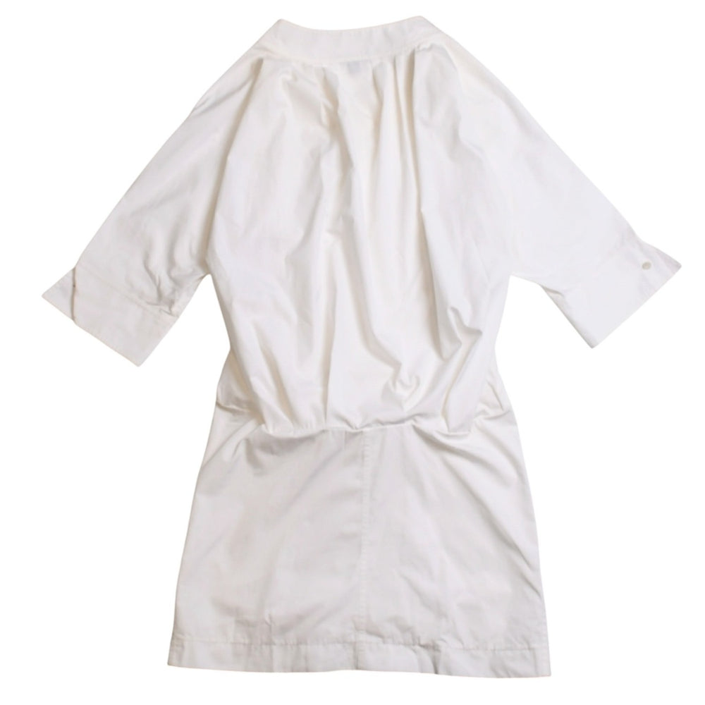LOUIS VUITTON Louis Vuitton midi dress, size 36, white, gold hardware, 100% cotton, RW081B Excellent condition, used item 4a003243