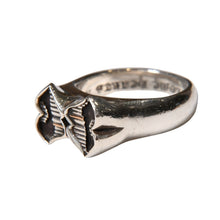 画像をギャラリービューアに読み込む, CHROME HEARTS クロムハーツ DBL CHOMPER ダブルチョンパー リング 指輪 重量約20.19g サイズ24号シルバー925 MATTY BOY 美品 中古 4a003603