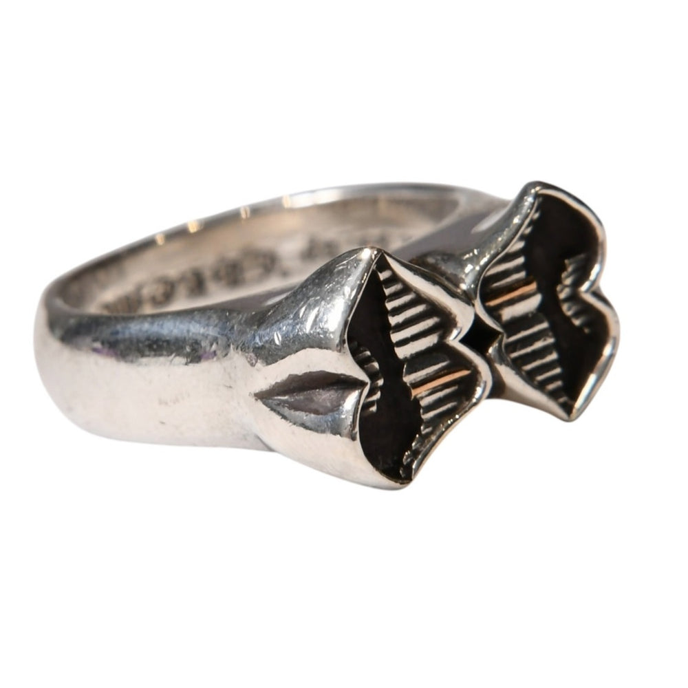 CHROME HEARTS DBL CHOMPER Double Chomper Ring Weight approx. 20.19g Size 24 Silver 925 MATTY BOY Good Condition Used 4a003603