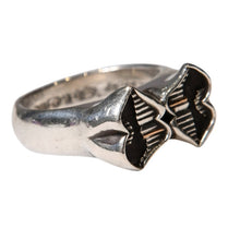 画像をギャラリービューアに読み込む, CHROME HEARTS クロムハーツ DBL CHOMPER ダブルチョンパー リング 指輪 重量約20.19g サイズ24号シルバー925 MATTY BOY 美品 中古 4a003603