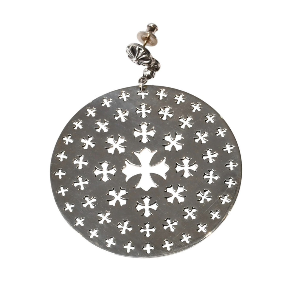 Very good condition CHROME HEARTS CIRCLE CH PLUS drop earrings Weight approx. 14.51g For one ear Silver 925 Used 4a003633