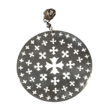 画像をギャラリービューアに読み込む, 極美品 CHROME HEARTS クロムハーツ CIRCLE CH PLUS サークルCHプラス ドロップピアス 重量約14.51g 片耳用 シルバー925 中古 4a003633