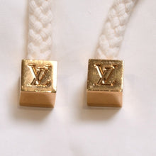 画像をギャラリービューアに読み込む, LOUIS VUITTON ルイヴィトン ミドル丈 ドレス サイズ36 ホワイト ゴールド金具 コットン100% RW081B 美品 中古 4a003243