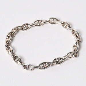 極美品 HERMES エルメス VINTAGE Chaine d'Ancre シェーヌダンクル TPM ブレスレット 29コマ 重量約14.59g シルバ−925 中古 4a003350